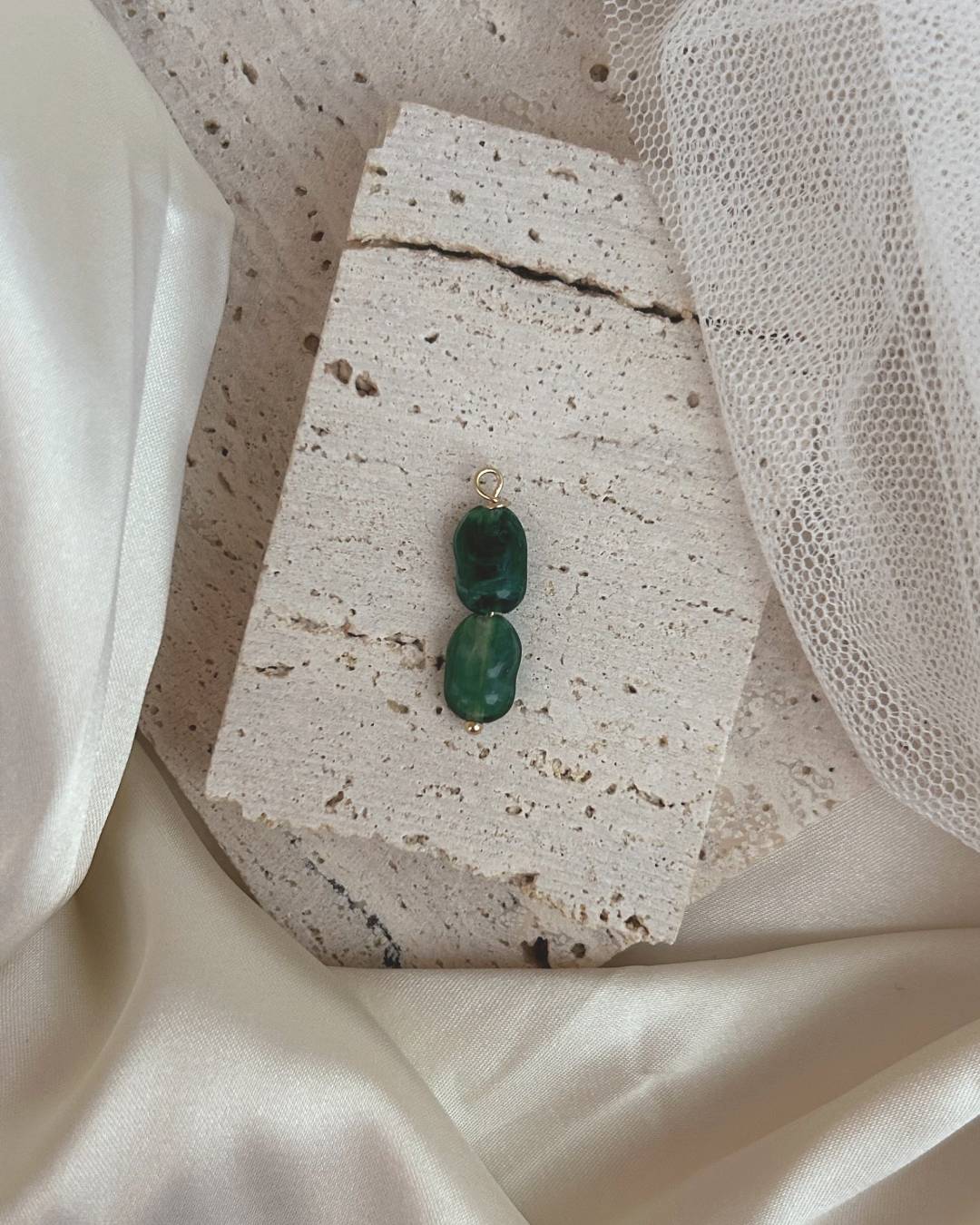 Handcrafted beaded jewellery charm for necklace or earring