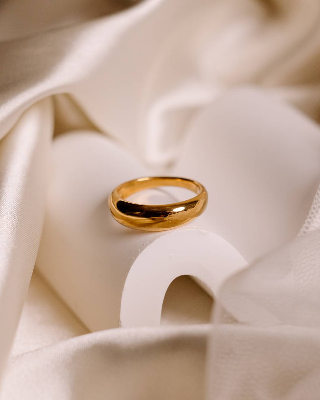 Gold plated waterproof ring