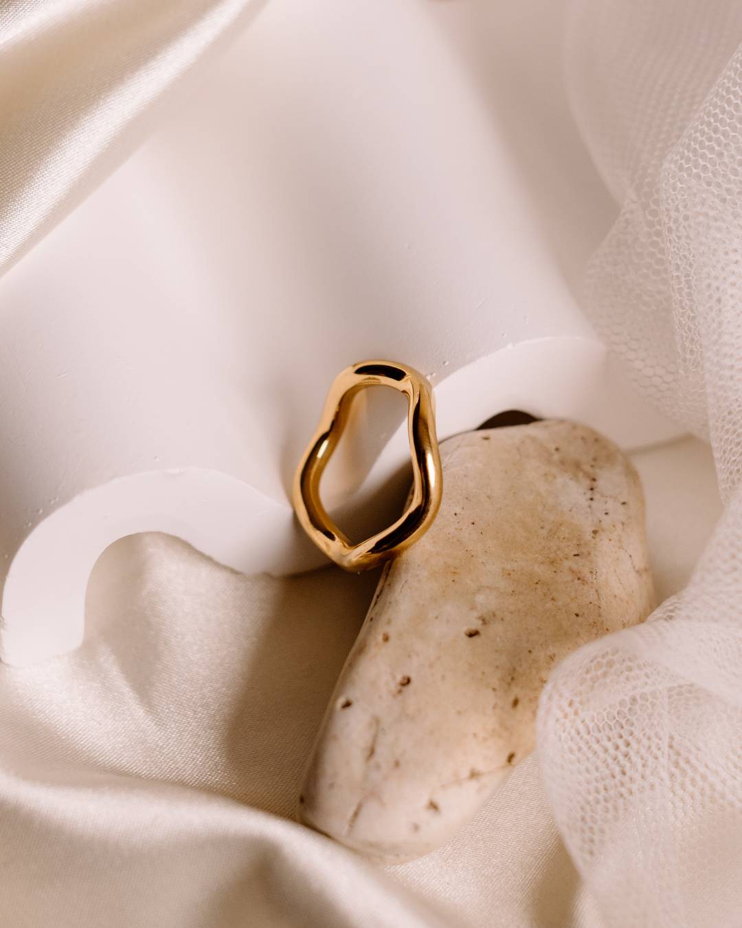 Gold plated waterproof ring